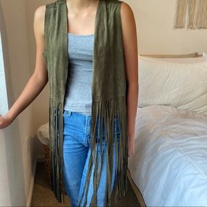 Forever 21 fringe vest